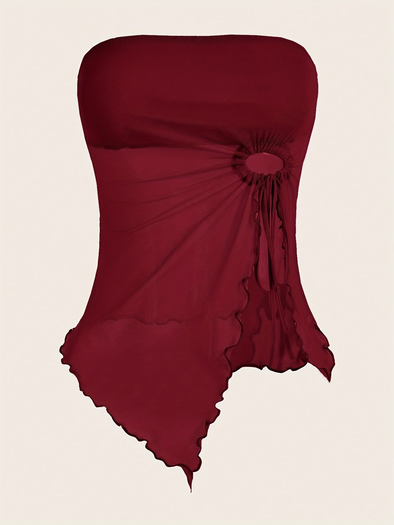 Y2K Strapless Ruched Top
