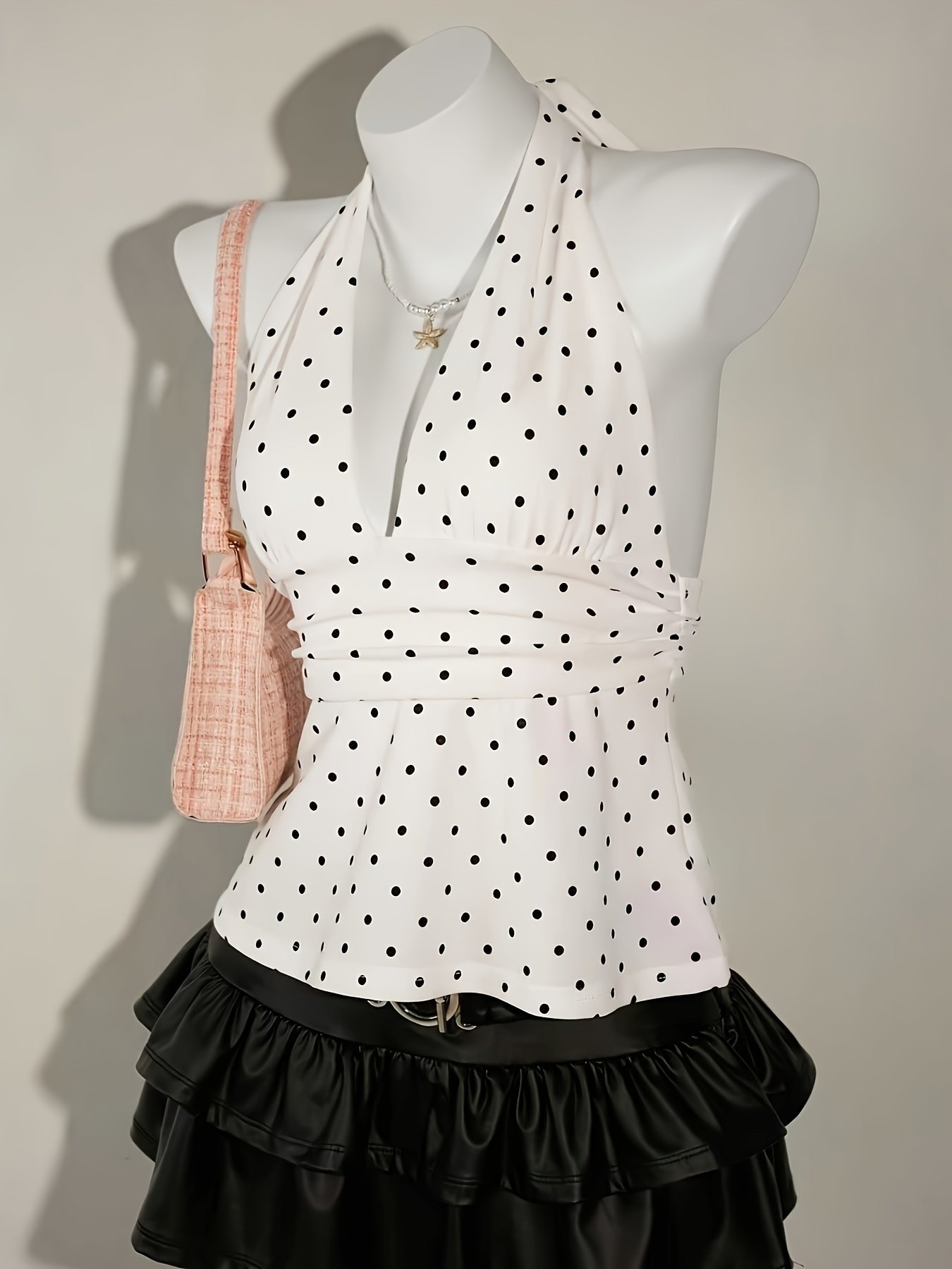 Earth-Toned Halter Neck Vest - Image 3